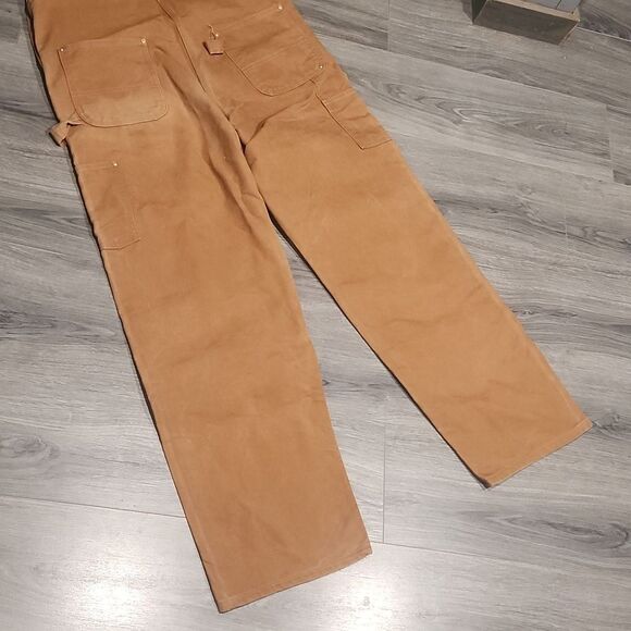 GUC Carhartt Camel Men's Duck Bib Overall's - Picture 8 of 8